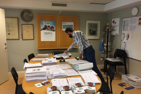 Utbildningsmaterial skickat till Uppsala